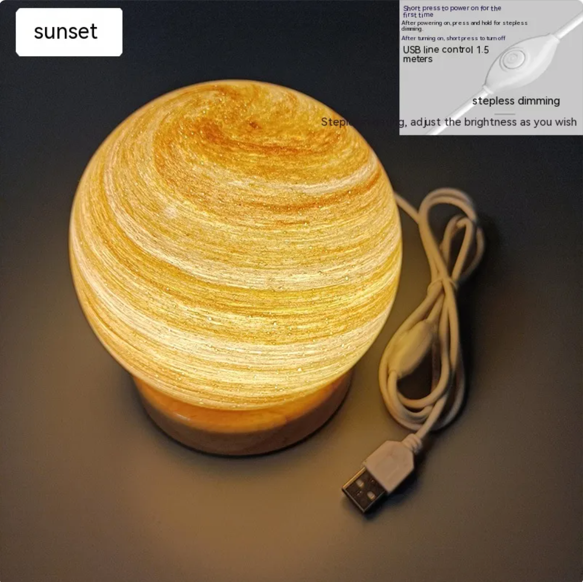 Lantern Sunset Table Lamp - Rainbow Atmosphere Night Light