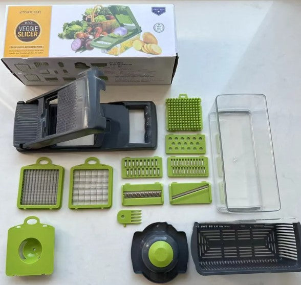 14-in-1 Vegetable Chopper & Slicer Set | Quick-Prep Kitchen Cutter