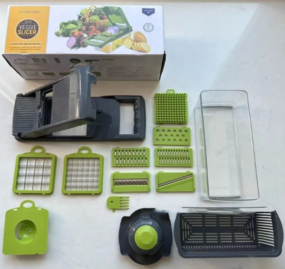 14-in-1 Vegetable Chopper & Slicer Set | Quick-Prep Kitchen Cutter
