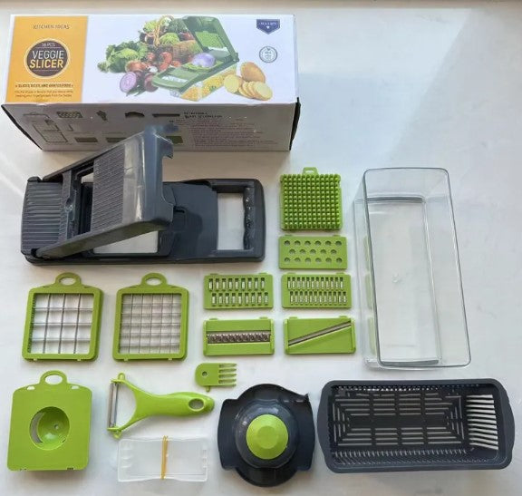 14-in-1 Vegetable Chopper & Slicer Set | Quick-Prep Kitchen Cutter