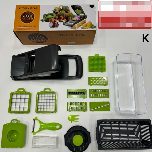 14-in-1 Vegetable Chopper & Slicer Set | Quick-Prep Kitchen Cutter